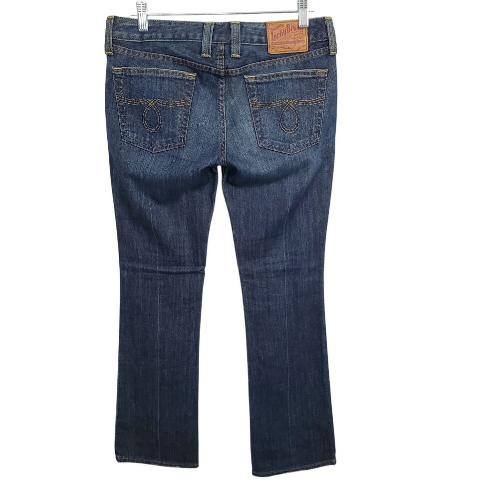 Lucky Brand Womens 6 28 Jeans Lola Bootcut Short Denim Stretch Mid Rise 5 Pocket - Picture 2 of 16